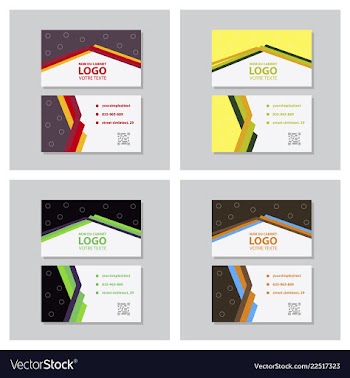City background business card design template can vector image