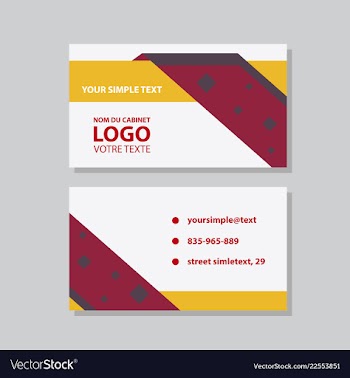 City background business card design template can vector image