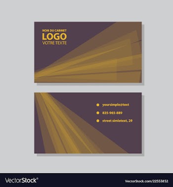 City background business card design template can vector image