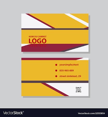 City background business card design template can vector image