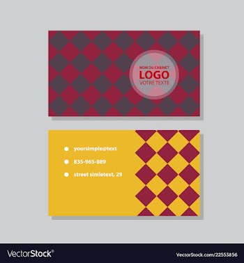 City background business card design template can vector image