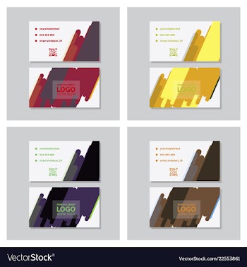City background business card design template can vector image