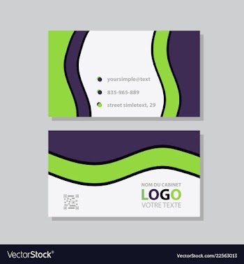 City background business card design template can vector image