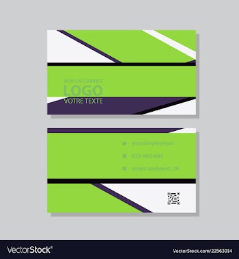City background business card design template can vector image