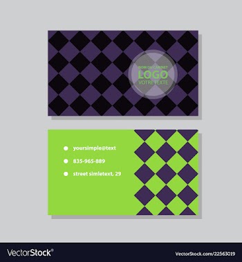 City background business card design template can vector image