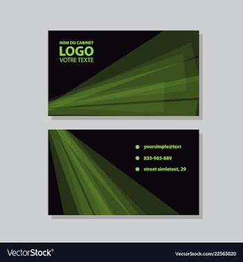 City background business card design template can vector image
