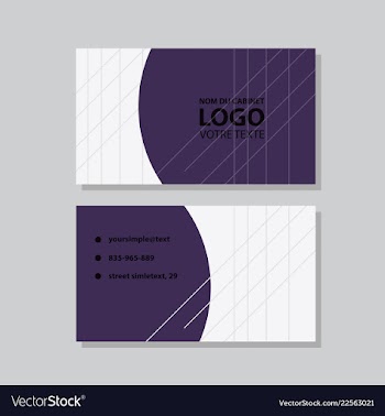City background business card design template can vector image