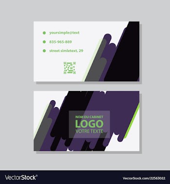 City background business card design template can vector image
