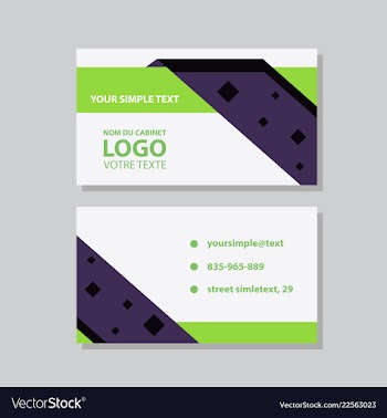 City background business card design template can vector image