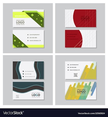 City background business card design template can vector image