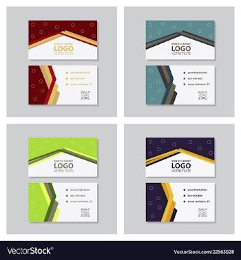 City background business card design template can vector image
