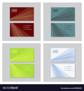 City background business card design template can vector image
