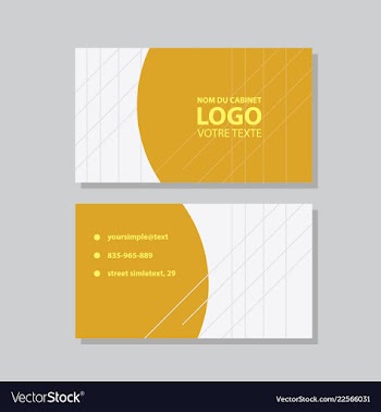City background business card design template can vector image
