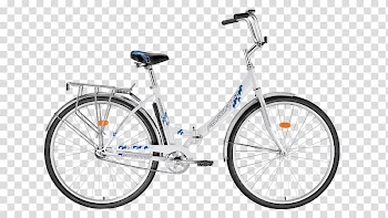 City bicycle Hybrid bicycle Electric bicycle Step-through frame, bike transparent background PNG clipart