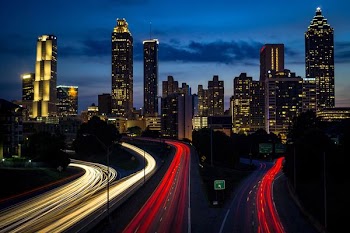 city building during night