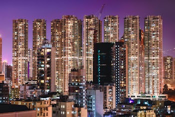 City Buildings at Night