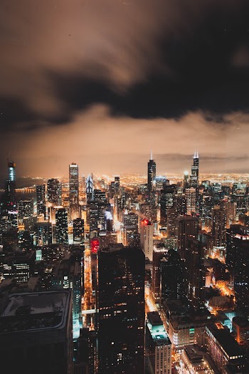 City Buildings At Nighttime