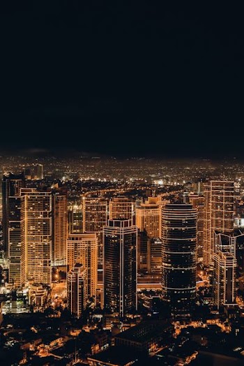city buildings during night time