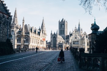 City centre of Ghent, Belgium