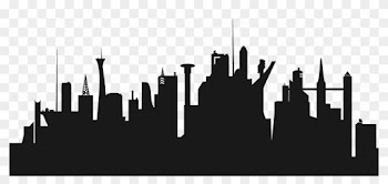 City Clipart Cityscape - Futuristic City Skyline Silhouette