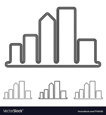 City logo design set vector image