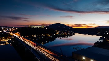 City Near Lake