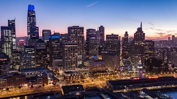 city night buildings