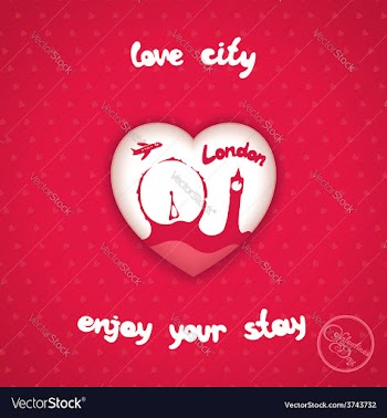 City of love vector image
