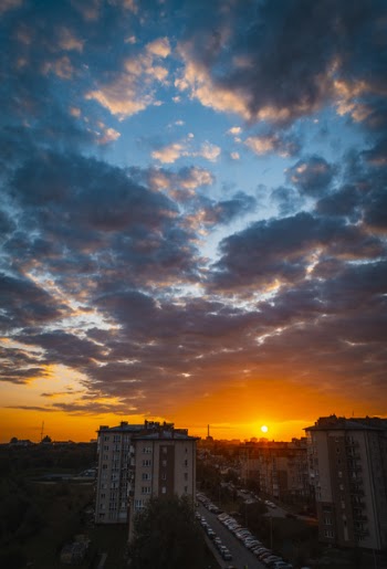 City Scape during Sunrise