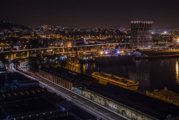 City Skyline during Night Time