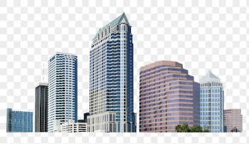 City skyline png sticker, office | Free PNG - rawpixel