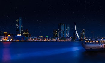 City Skyline Under Clear Sky during Nighttime