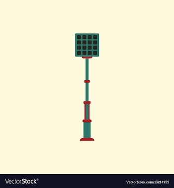City street lantern vector image