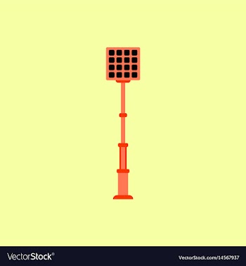 City street lantern vector image