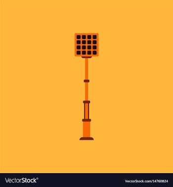 City street lantern vector image