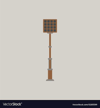 City street lantern vector image