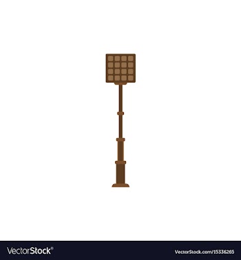 City street lantern vector image