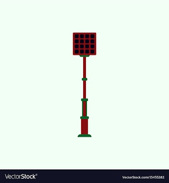 City street lantern vector image