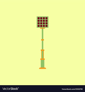 City street lantern vector image