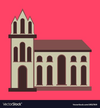 City travel landmark icon with flat design vector image