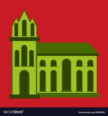 City travel landmark icon with flat design vector image