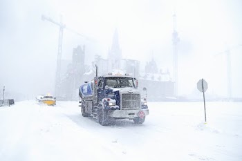 City Trucks Tackle Blizzard