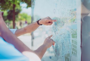 Citymap in Grenada, Spain