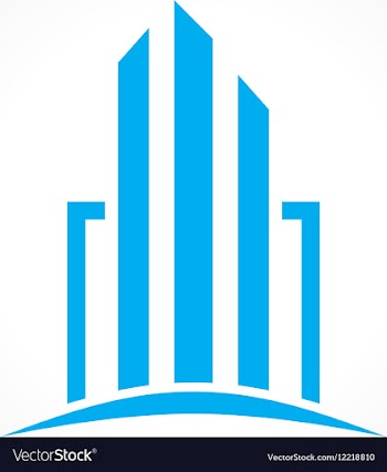 Cityscape abstract logo vector image
