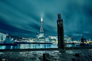 cityscape at night time