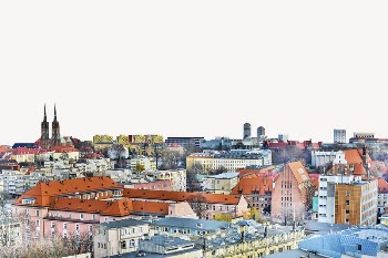 Cityscape collage element, old European | Free PSD - rawpixel