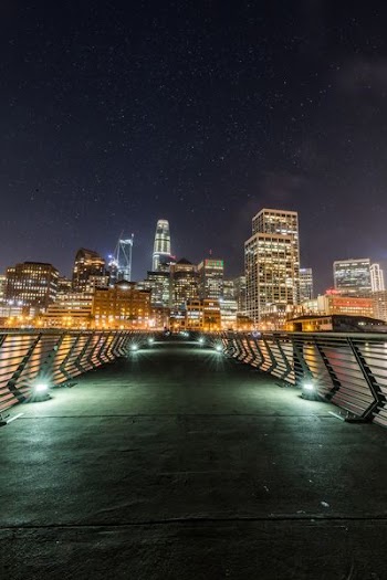 cityscape photo near bridge