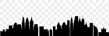 Cityscape png silhouette border, transparent | Free PNG - rawpixel