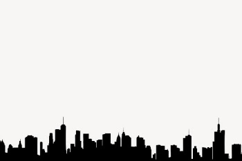 Cityscape silhouette border psd. Free | Free PSD - rawpixel