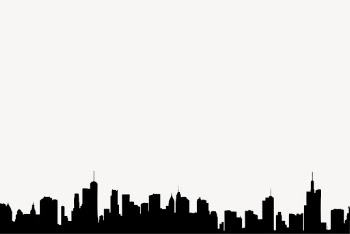 Cityscape silhouette border vector. Free | Free Vector - rawpixel